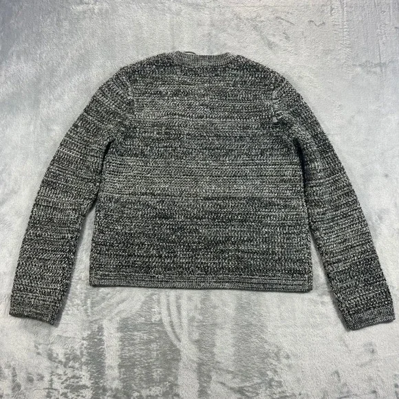 Gerard Darel Cardigan Women Size 2 Grey Excellent Wool Blend Gold Crest Buttons - Picture 3 of 16